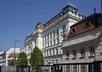 Vue de la mission diplomatique
