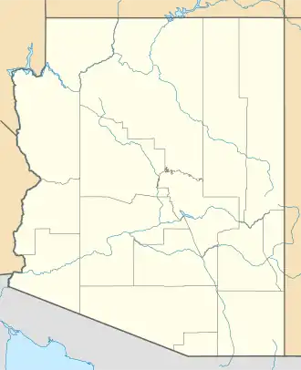 voir sur la carte de l’Arizona