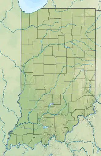 Voir sur la carte topographique de l'Indiana