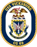 Badge de l'USS Vicksburg (CG-69).