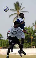 Match entre l'équipe du Timor oriental -17 ans de football et l'US Navy au stade national