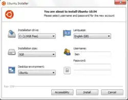Description de l'image Ubuntu 10.04 Wubi.PNG.