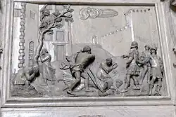 Décapitation des Saints Ermacore et Fortunato, une des scènes de la balustrade.