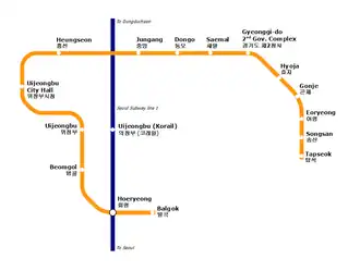 Image illustrative de l’article Métro d'Uijeongbu