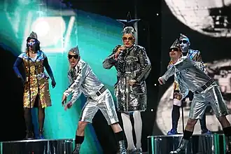 Photo de Verka Serduchka, deuxième du Concours 2007 et invité pour l'entracte de l'Eurovision 2019.