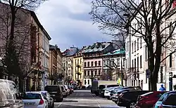 Intersection avec la rue Jakuba à l’ouest