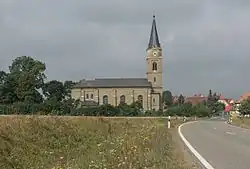 Ullstadt, l'église catholique: Pfarrkirche Mariä Himmelfahrt