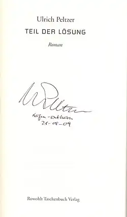 signature d'Ulrich Peltzer