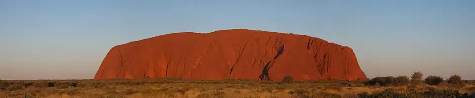 Coucher de soleil sur Uluru/Ayers Rock.