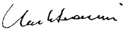 signature d'Umberto Veronesi