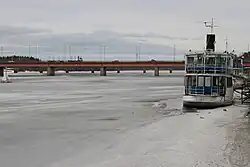 Umeälven gelé en hiver