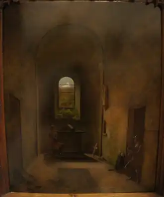 Un Chevalier en prière dans une chapelle, se préparant au combat (1805)