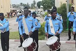 Fanfare de la police municipale ivoirienne à Abidjan