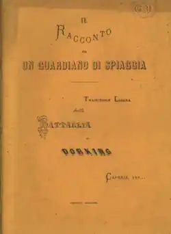 Un guardiano di spiaggia, brochure de 1872 de Carlo Rossi.