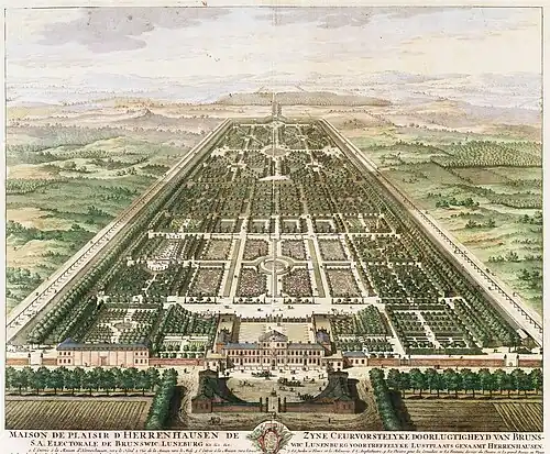 Palais de Herrenhausen à Hanovre(fin du XVIIe&nbsp;siècle)