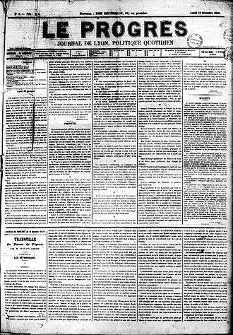 Image illustrative de l’article Le Progrès (Lyon)