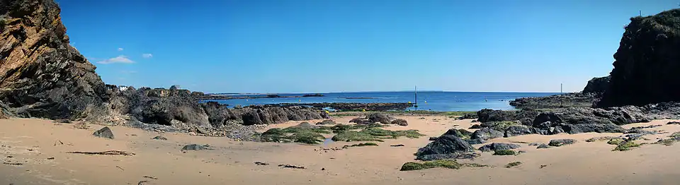 Une plage au Pouldu.