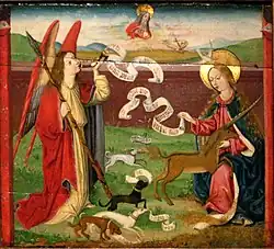 L'annonciation, le rôle de l'ange (peinture de Martin Schongauer, XVesiècle