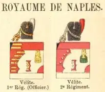 Uniforme des vélites - royaume de Naples