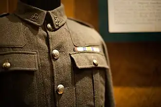 Uniforme du 22e bataillon lors de la Première Guerre mondiale