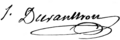 Signature de Antoine Duranthon