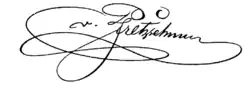signature d'Adolph von Pfretzschner