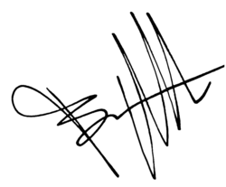 signature de Bruce Willis