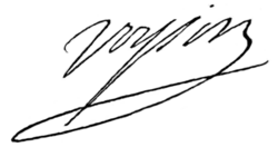 signature de Daniel Voysin de La Noiraye