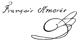 Signature de Francisco Amorós