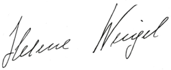 signature de Helene Weigel