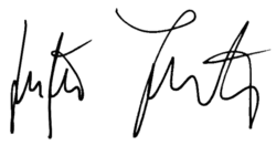 signature de Justus Frantz