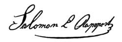 signature de Solomon Judah Loeb Rapoport
