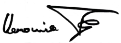 signature de Veronica Ferres