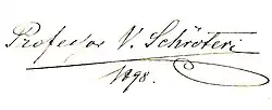 signature de Viktor Schröter