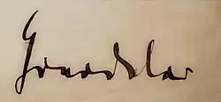 signature de Carl Friedrich Goerdeler