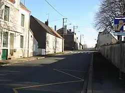 La route de Châteaumeillant en 2012.