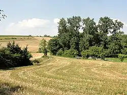 Paysage de la commune, au sud-est du village