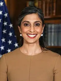 Portrait d'Usha Vance en 2025.