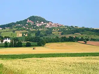 Village d'Usson, Massif central.