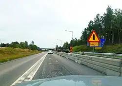 Près de l'échangeur de Gustavsberg.