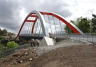 Le pont vu de l'ouest.