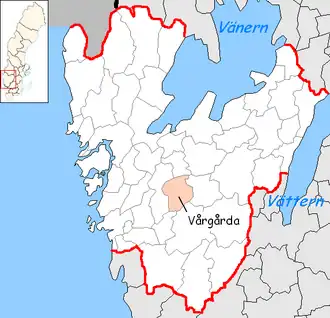 Localisation de Vårgårda