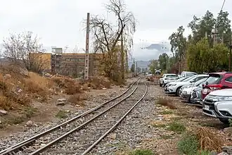 La voie à double écartement du transandin à Los Andes