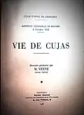 Vie de Cujas publié en 1938