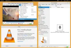 Description de l'image VLC 3.0.10 running on Linux and GNOME Shell.png.