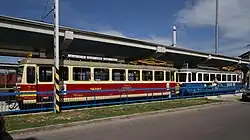 Rame garée au terminus de la ligne