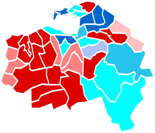 Nuance politique des cantons du Val-de-Marne en 1981.