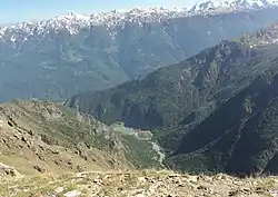 Le vallon de la Clarea, vu du refuge Avanzà