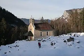 Chapelle de Valchevrière sous la neige (2007)