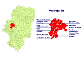 Localisation de Valdejalón